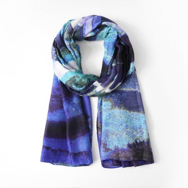 Hand Painted Print - Blue (3)