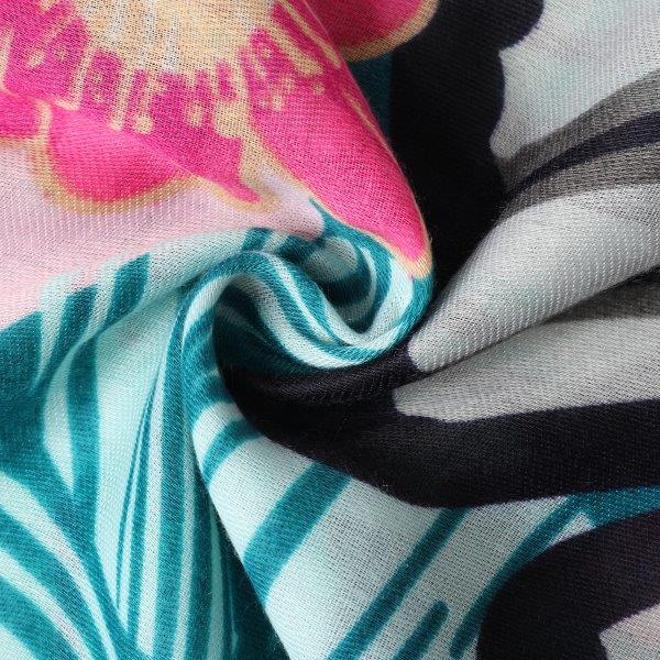 eco Floral Print - Teal (7)