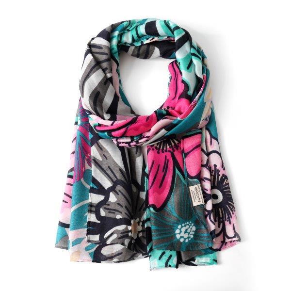 eco Floral Print - Teal (8)